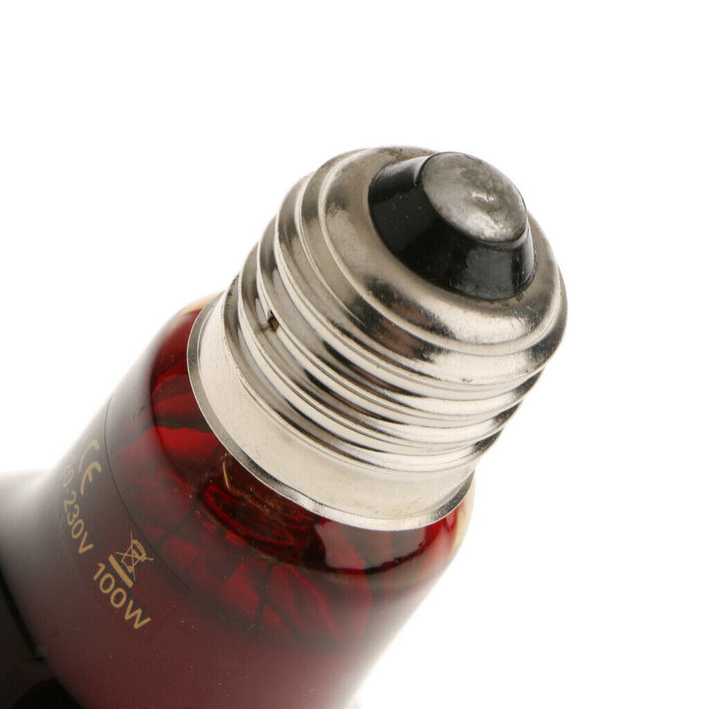 2Pcs Reptile Tortoise Amphibian Nightlight Infrared Light E27 Base Heat Lamp