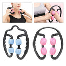 2 Pcs Portable Handheld 4-Wheels Massage Rolling Stick Leg Calf Massager Tool