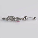 Hot Hollow Colorful Rhinestone Crystal Barbells Navel Belly Button Ring