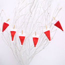 Small Hat/Clothes Christmas Decorations Pattern Design Pull Flag