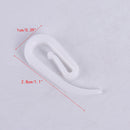 Plastic 100PCS White Plastic 6 shape Window Curtain Pleat Hooks Hanging Hooks