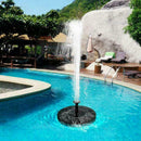 Outdoor Solar Powered Floating Bird Bath Water Fountain UK Pump Garden Pool H2R4