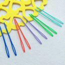 40 x Multicolour Childrens Plastic 9.2cm Needles. For Sewing, Binca, Tapest