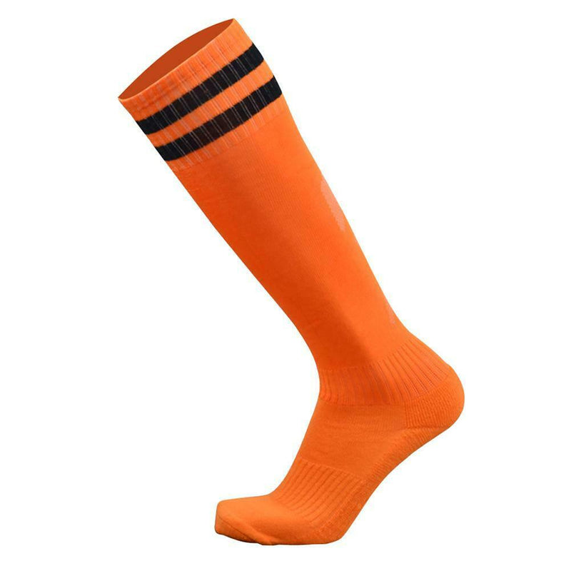 Children Sport Football Soccer Over Knee Baseball Kid Long Socks (Orange) A