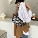 Animal Pattern Women Underarm Shoulder Bag Women Travel Handbags (Zebra)