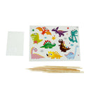 9pcs/set DIY Cake Flag Cartoon Dinosaur Cake Topper Kids Birthday Party Dec %o