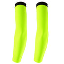 Bike Golf Hiking Arm Sleeves Cuff Cover Sun UV Protection M Yellow