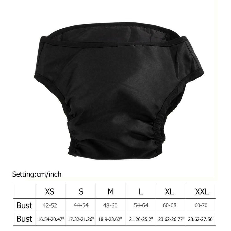 Pets Physiological Pants Female Dog Menstruation Sanitary Shorts (Black XS)