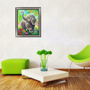 Elephant Painting Embroidery 5D Diamond Cross Stitch DIY Home Art Decor