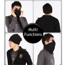 2 Pieces Mens Womens Neck Warmer Scarf Snood Unisex Neck Gaiter