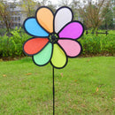 Colorful Rainbow Dazy Flower Spinner Wind Windmill Garden Yard Outdoor DecME