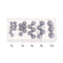 2g/4g/6g/8g/12g 1box Fishing Sinker Fish Accessories Round Lead Drop Shot Tackle