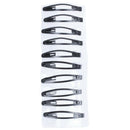 5 Pairs Ladies Black Simple Metal Bendy Snap Hair Clips Barrettes Hairpins H7Y7