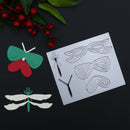 Butterfly Dragonfly Joint DIY Scrapbook Craft Embroidery Cutting Die