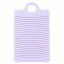 Plastic Washboard Clothes Washing Board 12.4 Inch Length Light Purple