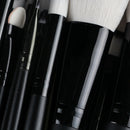 20Pcs Eyeshadow Makeup Brushes + 2Pcs Big Powder Blush Foundation Black