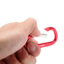 10Pcs Camping Aluminum D Shape Buckle Carabiner Survial Key Chain Hook Clip OZ