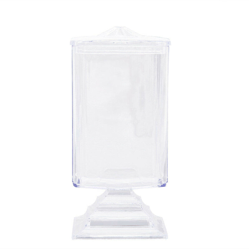 Makeup Cotton Pad Box Clear Nail Art Remover Paper Holder Organizer Case