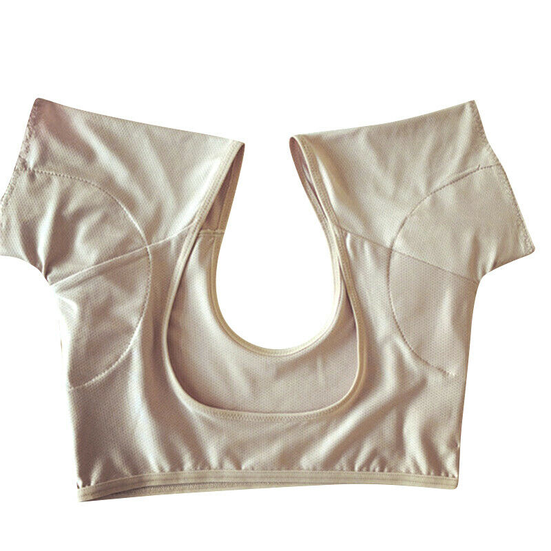 Skin Color Underarm Sweat-Absorbent Pad T-Shirt Can Be Washed And Reused Un A3M5