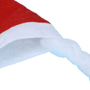 Cute White Rim Santa Christmas Hat Xmas Bonnet Decoration With Braids