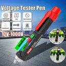 12-1000V AC/DC Non-Contact LCD Electric Test Pen Voltage Detector Tester Di X5S7
