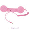 Retro Radiation Proof Phone Handset 3.5 MM Socket(Pink)