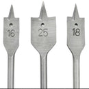 6Pcs/Set Grooved Flat Bit Set Flat Spade Wood Drill Bit 10/12/16/18/20/25mm