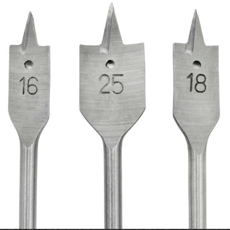 6Pcs/Set Grooved Flat Bit Set Flat Spade Wood Drill Bit 10/12/16/18/20/25mm