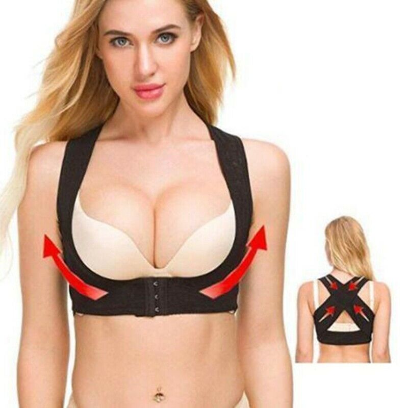 Adjustable Women Elastic Back Support Belt Chest Posture Corrector Shoulder Y6Z3