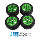 4PCS RC Crawler Car Wheel Type Tires with Wheel Rim Set & Hub Extension Adaptor
