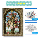 75 X 50cm 1000 Pieces Paper Jigsaw Puzzles Flowers Assembling Picture Toys