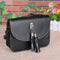 women messenger bags crossbody bags ladies shoulder purse(Black)