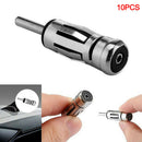 10X Vehicles Alloy Aerial Plug Car Radio Stereo Antenna Mast Adapter ISO NT3 Gw