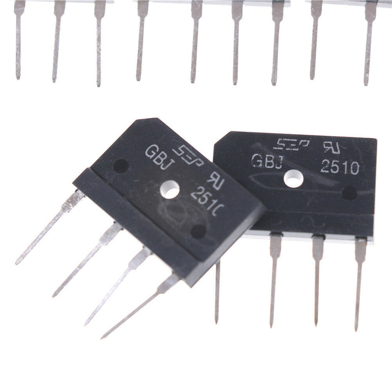 5Pcs GBJ2510 2510 25A 1000V Single Phases Diode Bridge Rectifier Kw