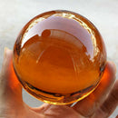 Amber Natural Quartz Magic Crystal Healing Ball Sphere 50mm Feng Shui  OZ
