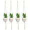 4 Pcs Macrame Plant Hanger Set Hanging Planter Handmade Cotton Rope For Ind
