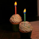 12pcs Colored Flame Magic Candles Birthday Cake Angel 2019 Flame Party M7F2