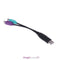 USB to PS2 Cable Male to Female PS/2 Adapter Converter Extension Cable