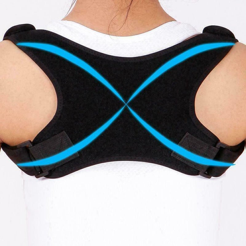 Back Posture Corrector Shoulder Straight Support Brace Belt Therapy Adjusta F7E2