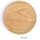 20cm Wood Snack Dish Japanese Wooden Dish Wooden Snacks Fruit Plate Solid WoE6D7