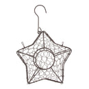 Romantic Iron Star Shape Succulent Pot Metal Hanging Planter Plant Holder