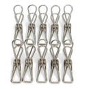 10 pieces of stainless steel metal clothespin  6cm x 1cm New