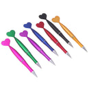 1PC 0.5mm Colorful Cute Heart Ballpoint Pens School Office Supplies Black I_