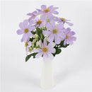 Artificial Silk  Flower Bouquet 5 Stems 10 Heads, 33cm/12.99'' -Purple
