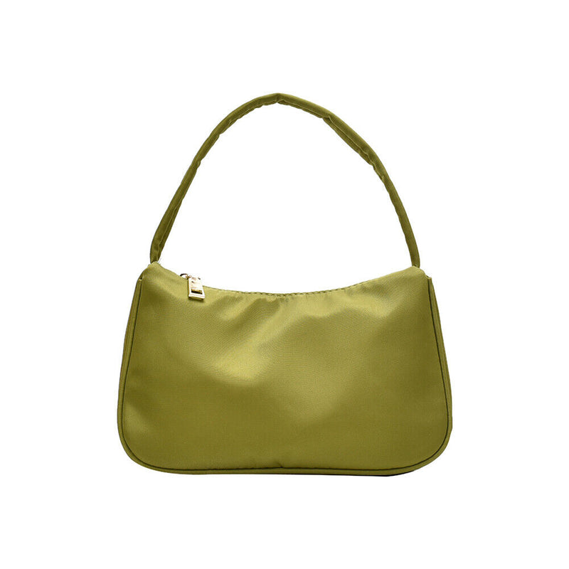 Nylon Casual Women Handbag Female Solid Underarm Shoulder Bag (Army Green)