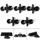 10pcs Black Plastic Divider Sheet Holder Suction Cup for Aquarium Fish Tank .