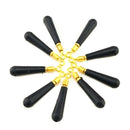 30Pcs Copper Head Fishing Gear Block Rotation Drift Fishing Silicone Floats Too-