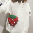 Girl Cute Strawberry Chain Shoulder Bags Women Patent Leather Crossbody Bag A