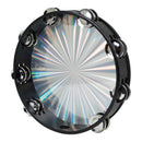 Tambourine for adults 10 inch Handheld Drum Bell Metal Jingles Percussion