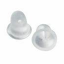 50 Pcs Clear White Rubber Earrings Back Stoppers Bigger Size S3C4